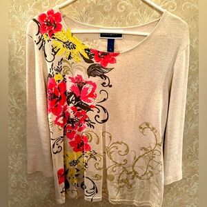 Karen Scott Women’s Long Sleeve Cotton Tee